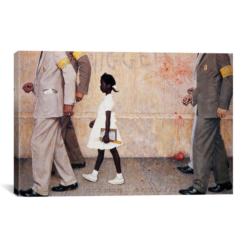 Vault W Artwork The Problem We All Live With (Ruby Bridges) by Norman Rockwell Print & Reviews